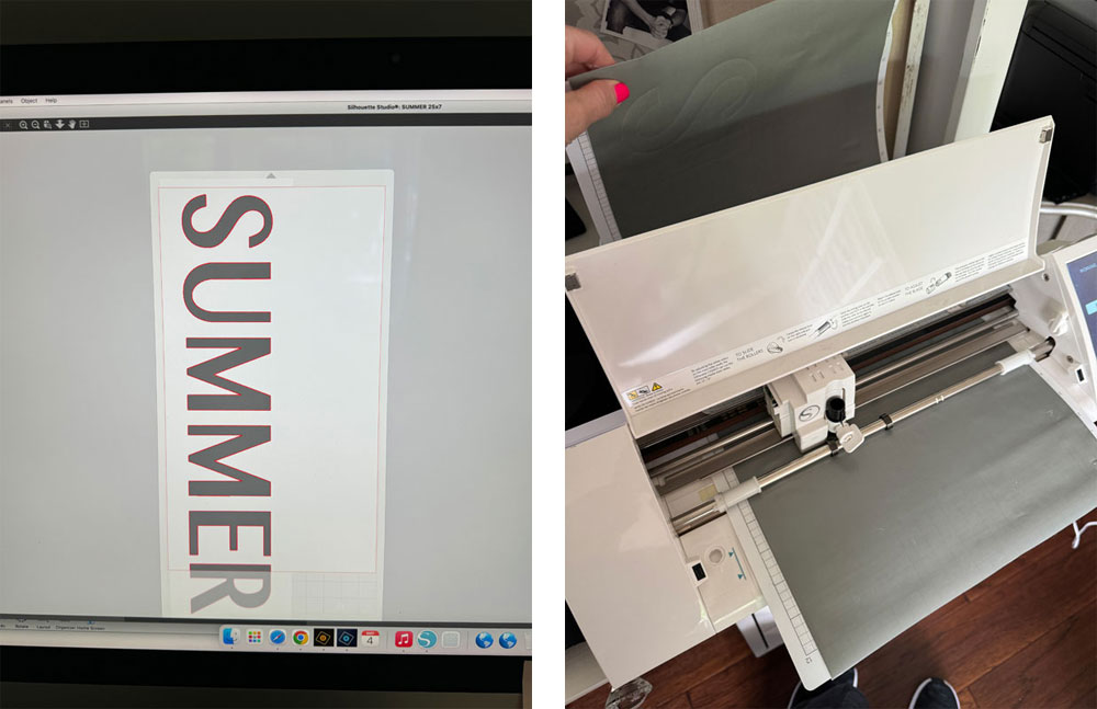 Using my silhouette to create a stencil