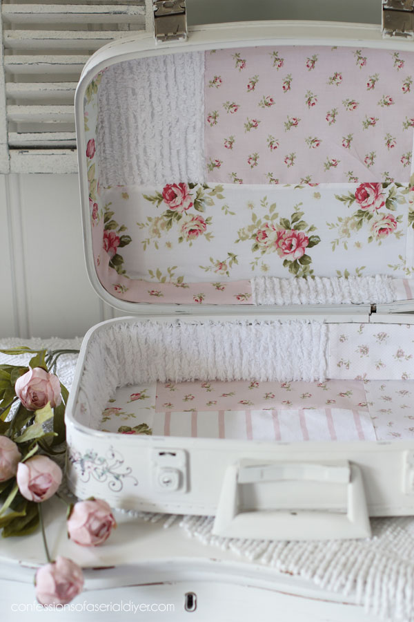 How to line a suitcase with fabric