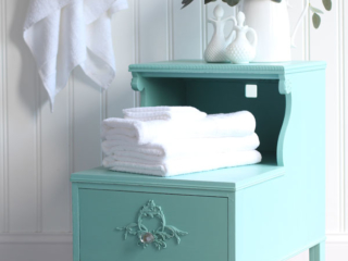 Painted Vintage Step Table Makeover