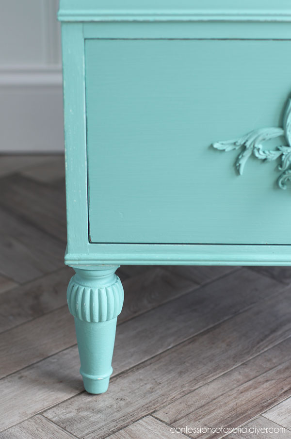 Painted Vintage Step Table Makeover