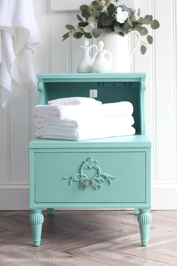 Painted Vintage Step Table Makeover