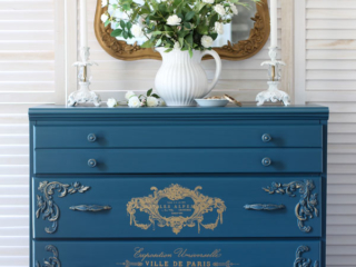 Dresser Makeover with Decor Poly Appliques