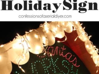 How to Make an Illuminated Holiday Sign