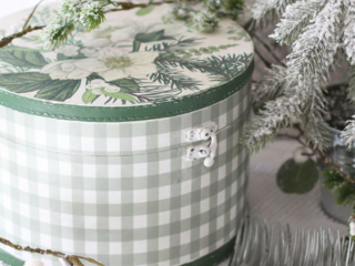 box decoupaged for christmas