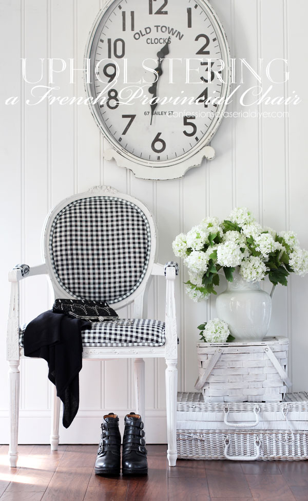 How to upholster a french provincial chair
