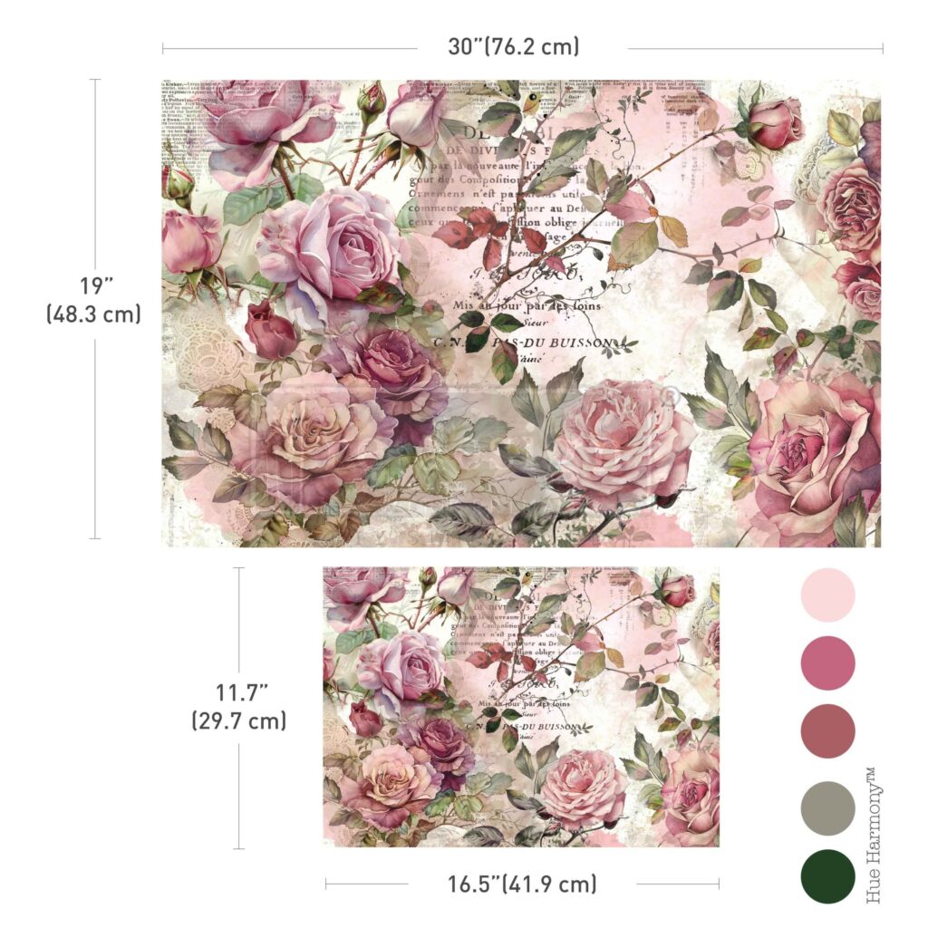 Dusty Velvet Mauve Decoupage Paper