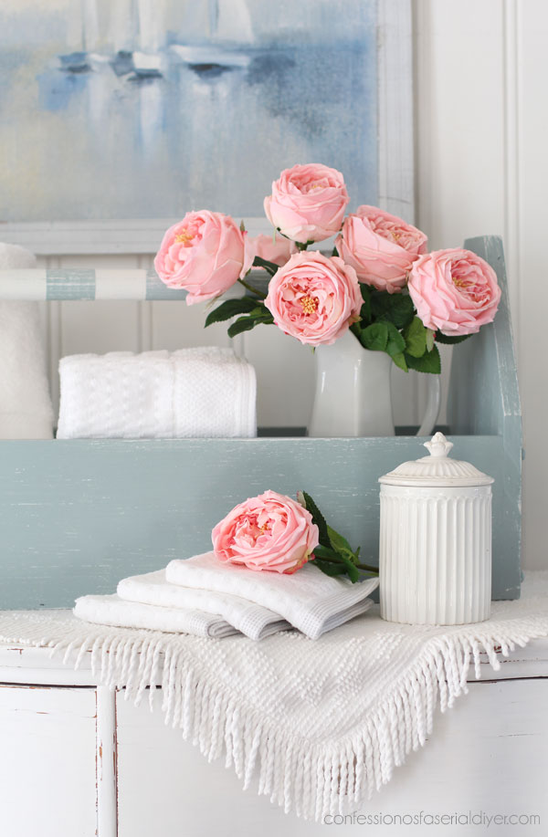 Faux pink peonies