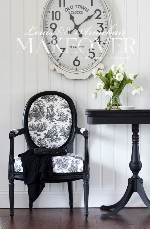 Vintage Louis XVI Armchair Makeover