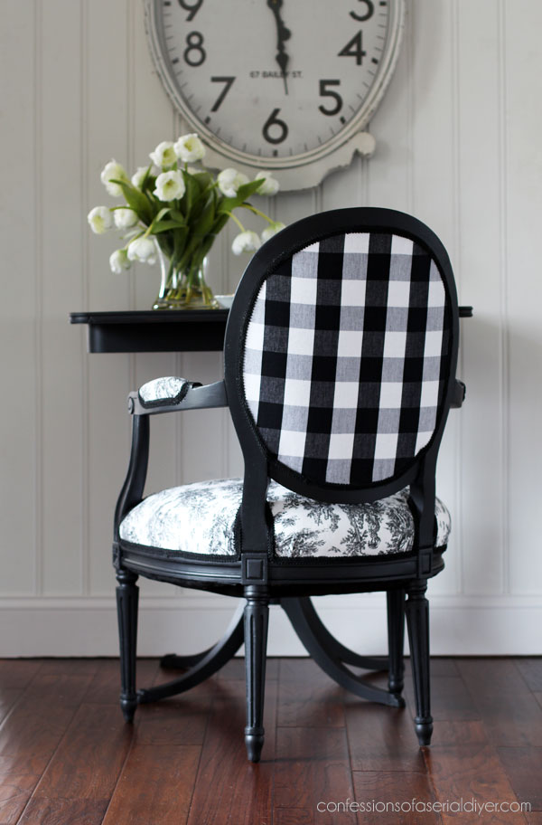 Vintage Louis XVI Armchair Makeover