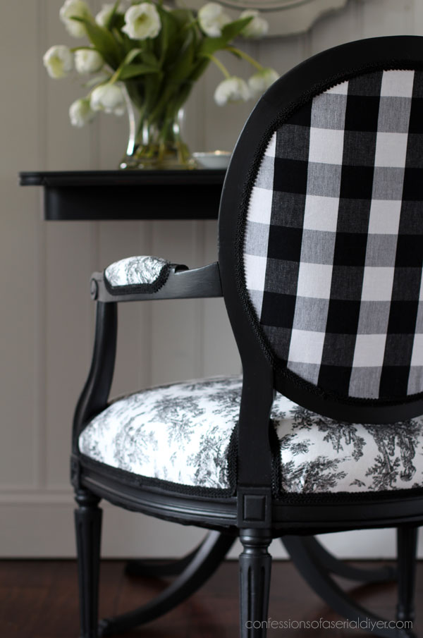 Vintage Louis XVI Armchair Makeover