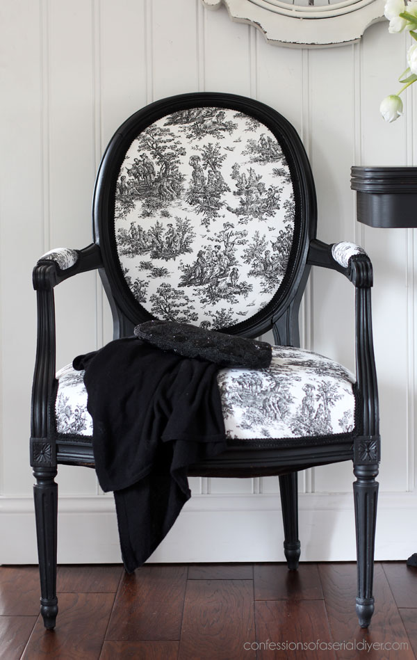 Vintage Louis XVI Armchair Makeover