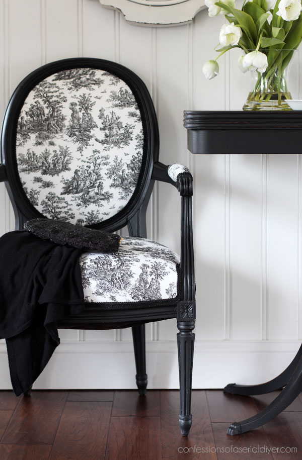 Vintage Louis XVI Armchair Makeover
