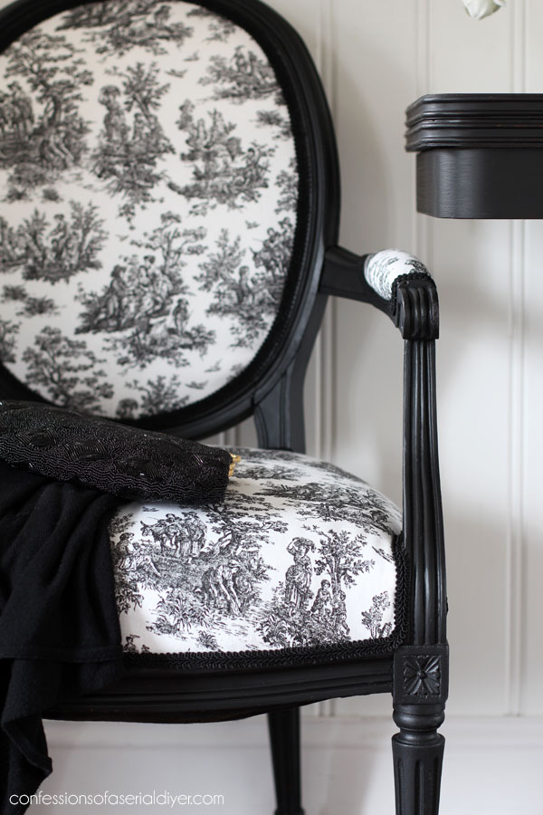 Vintage Louis XVI Armchair Makeover
