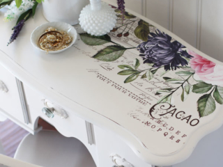 Lowboy turned dressing table makeover
