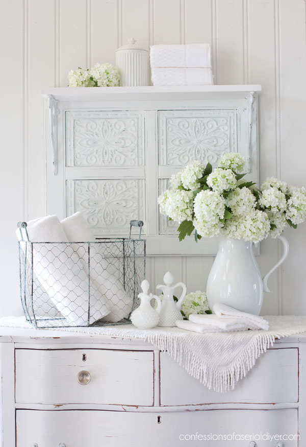 Painted wire basket