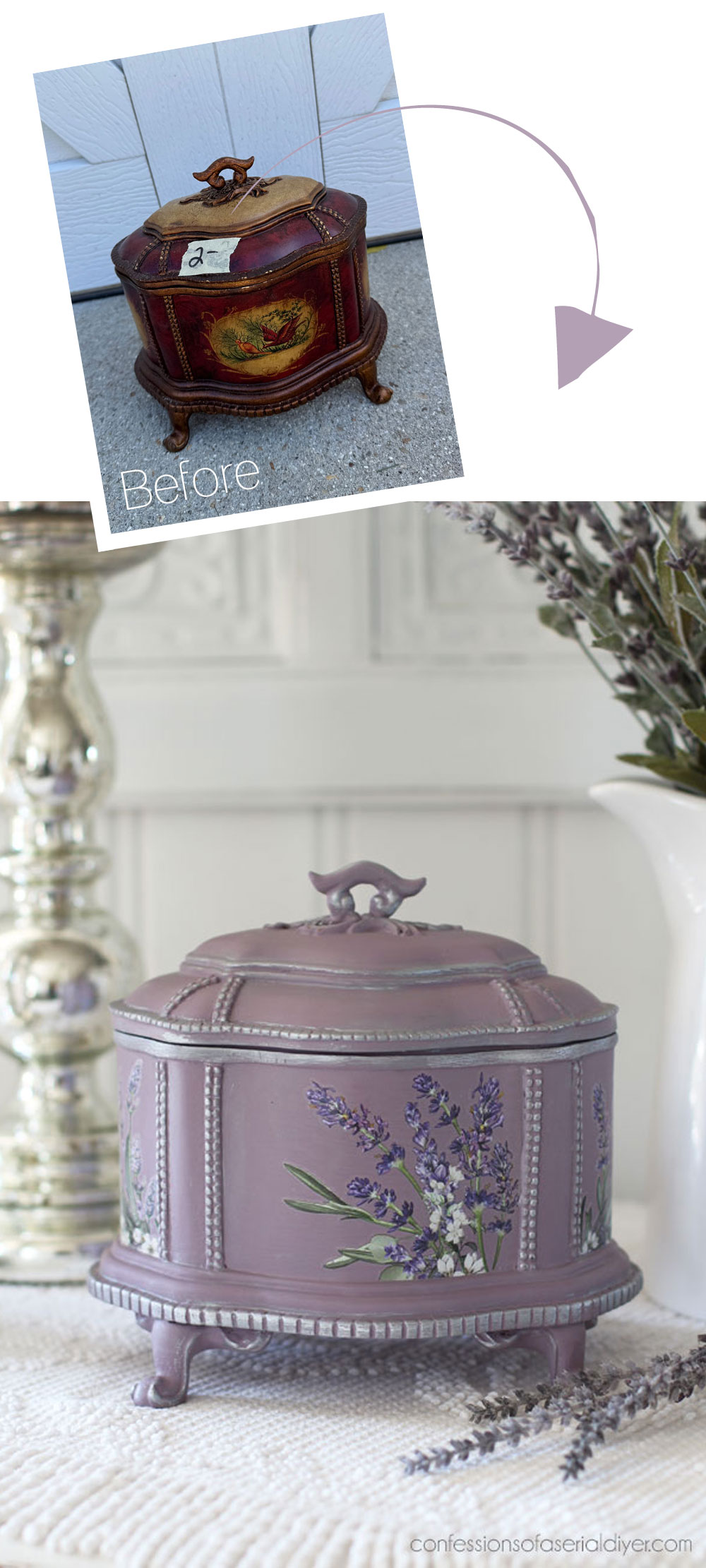 Box painted in Secret Path by Dixie Belle