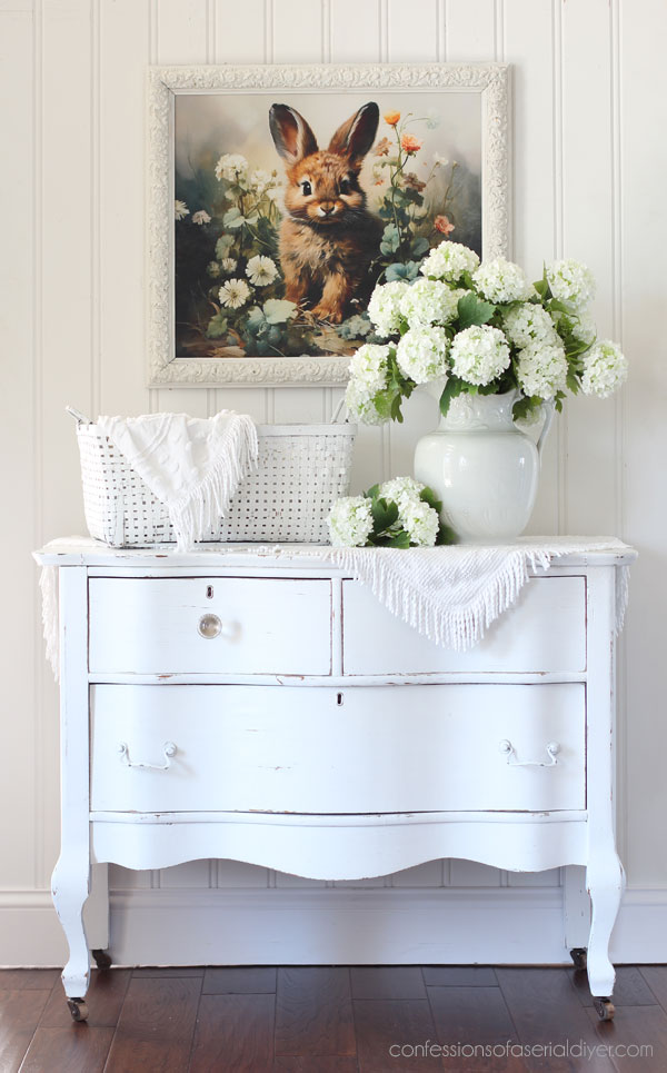 Three Thrifty Frame Upcycles into into Bunny Art