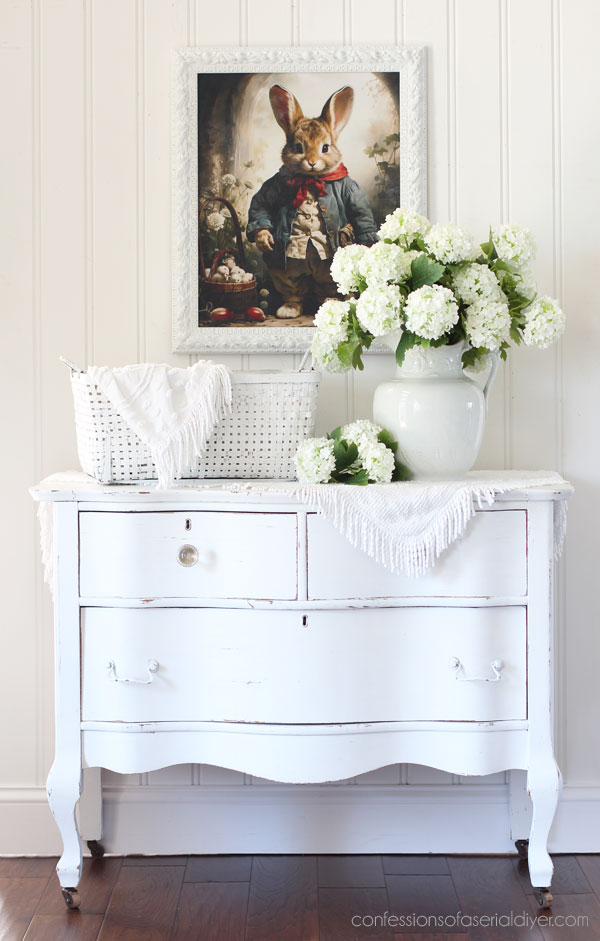 Three Thrifty Frame Upcycles into into Bunny Art