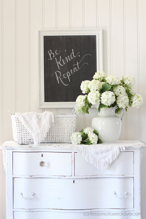 Upcycle a thrift store frame into a chalk board