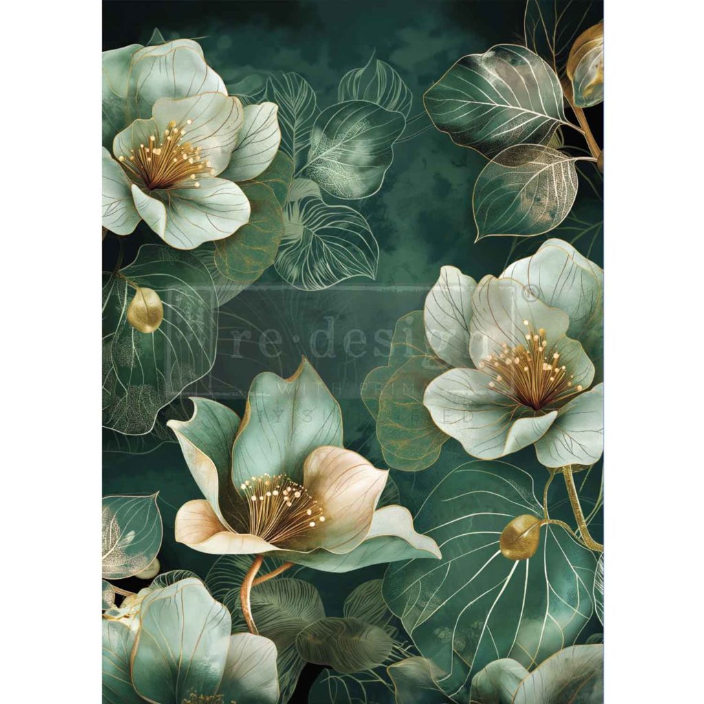 Emerald Elegance Decoupage Paper Emerald Elegance Decoupage Paper
