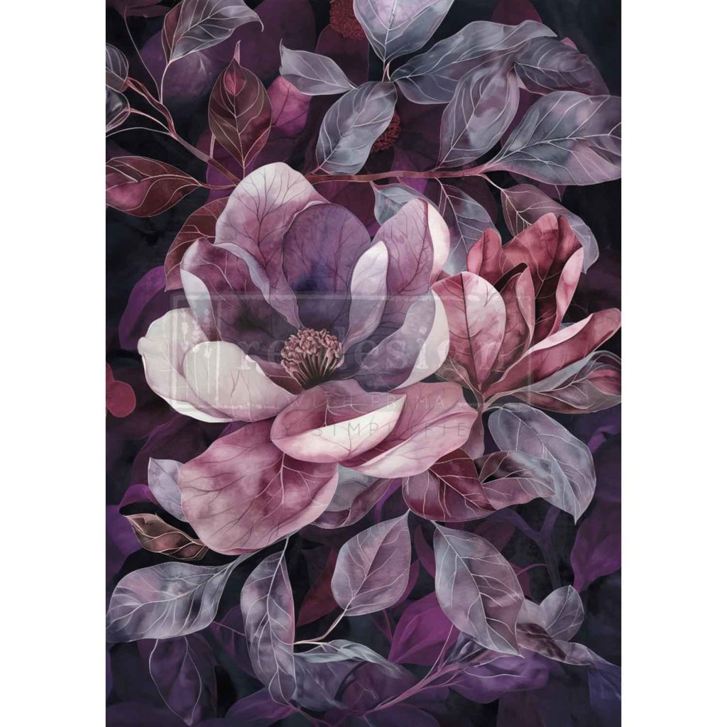 Violet Bloom Decoupage Paper Violet Bloom Decoupage Paper