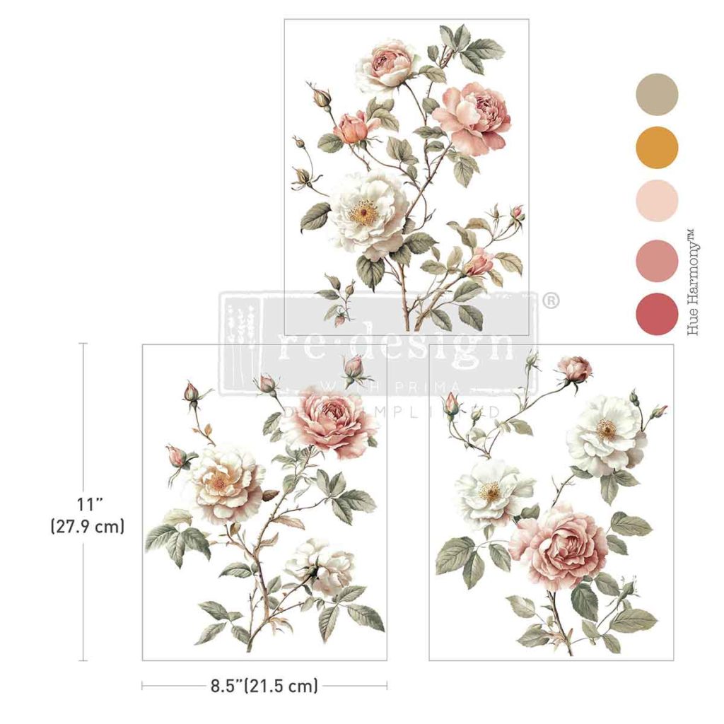 Creamy Blush Blooms Middy Transfer Creamy Blush Blooms Middy Transfer