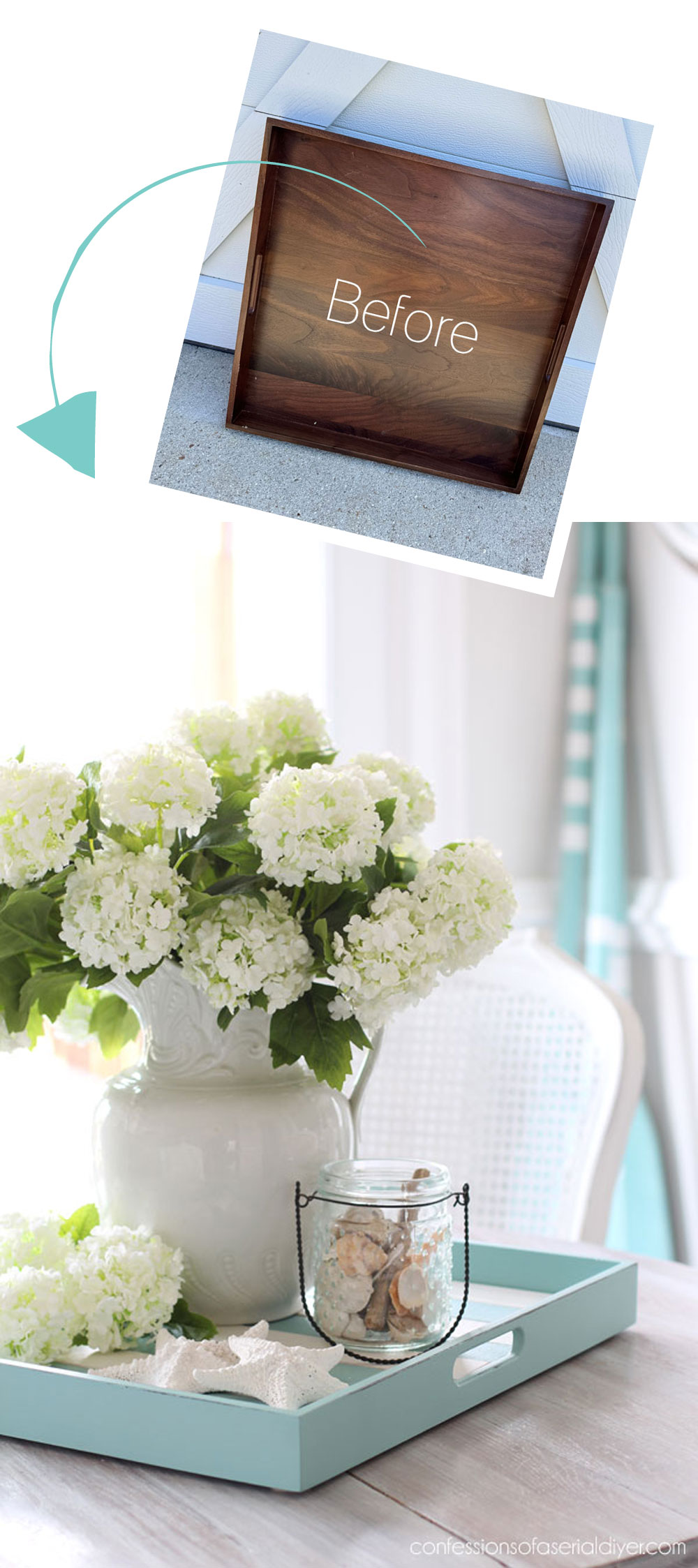 Wooden Tray Makeover