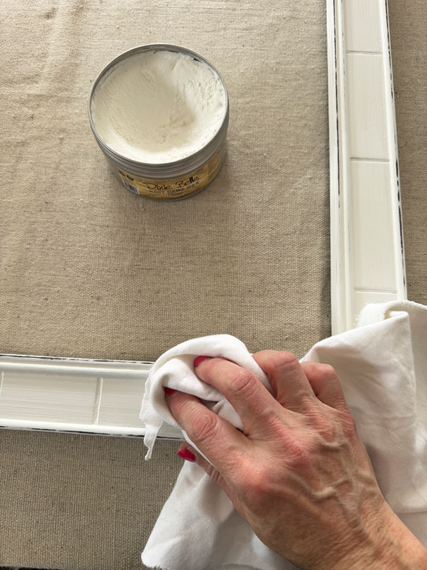 Sealing chalk paint with Best Dang Wax.