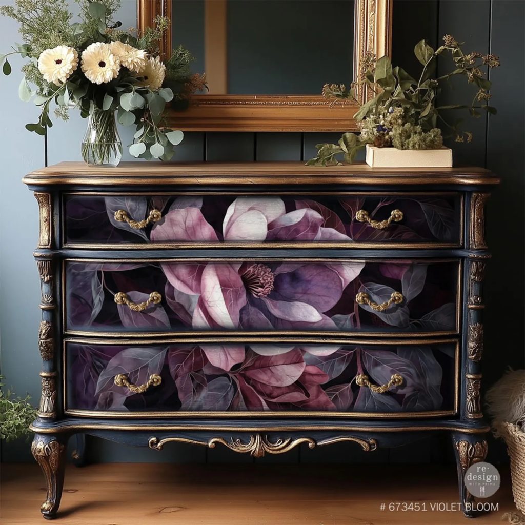 $12.99 Violet Bloom Decoupage Paper