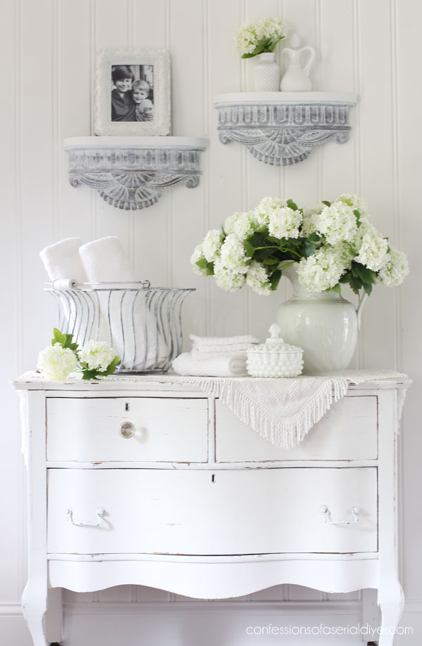 Painted metal basket