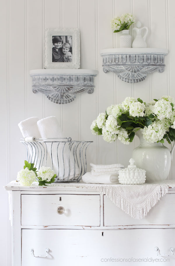 Painted metal basket