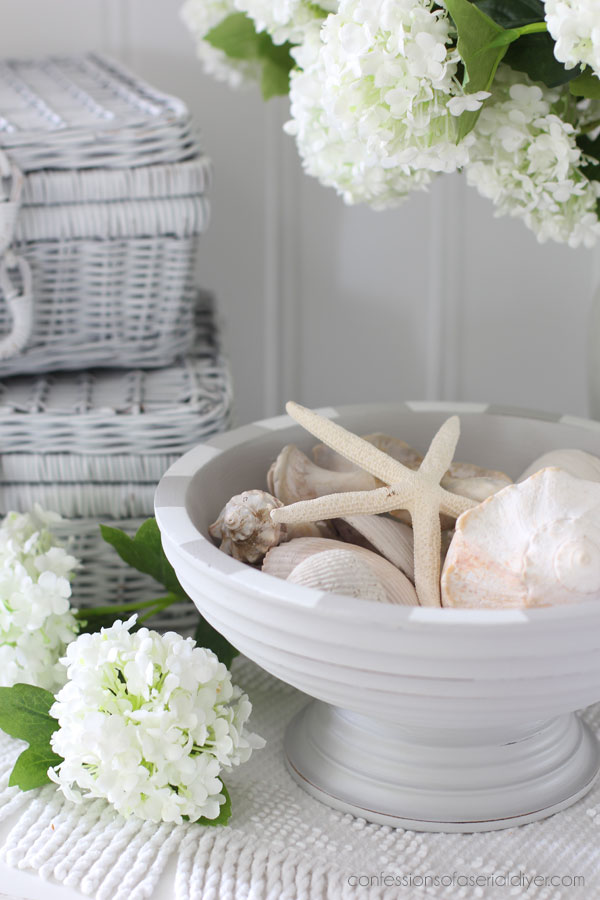 Painted wooden bowl