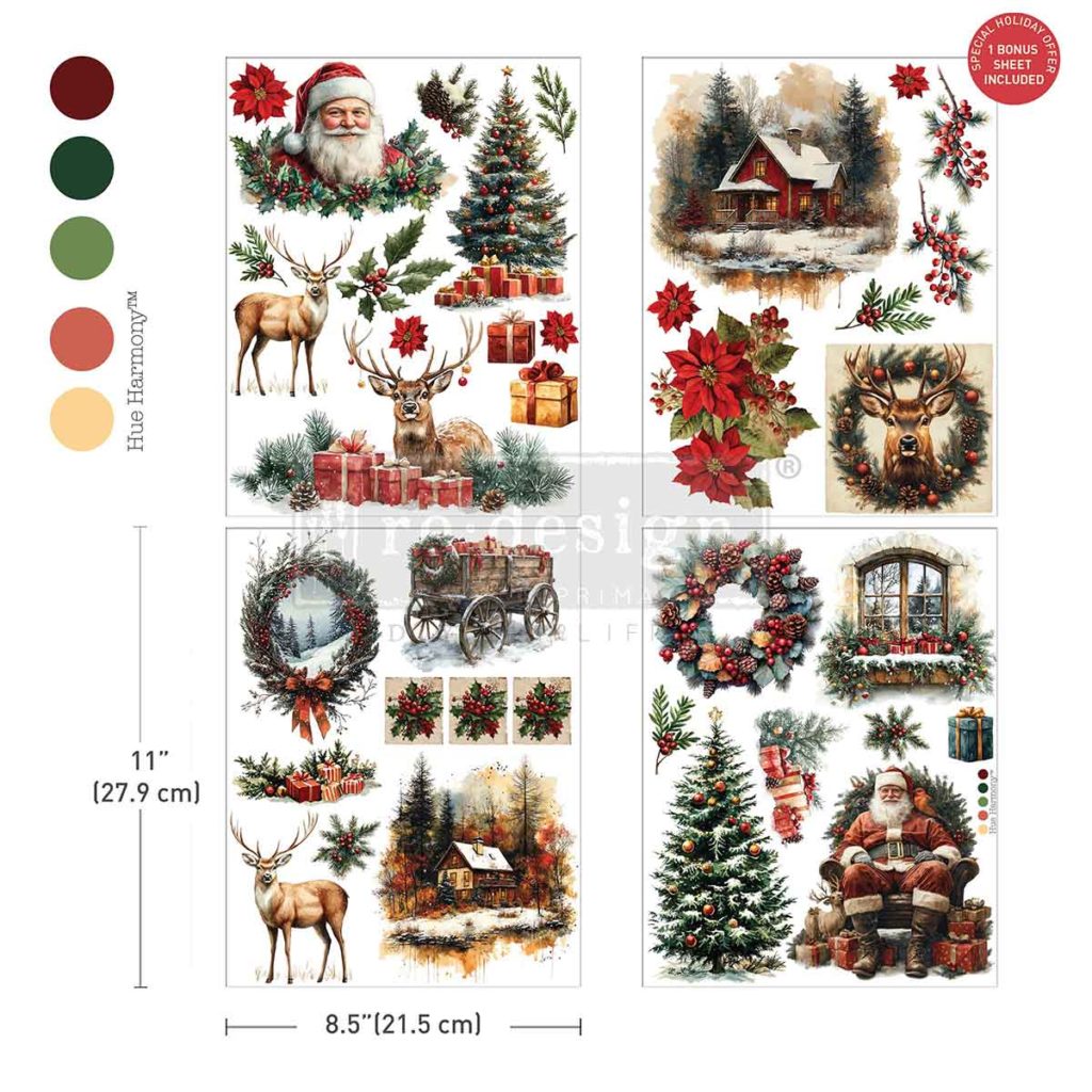 Yuletide Nostalgia Middy Transfer