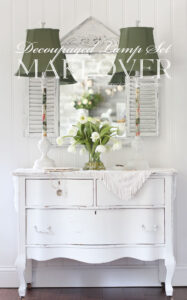 $5 Buffet Lamp Set Makeover with Decoupage Paper | Confessions of a ...