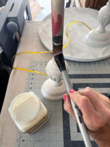 $5 Buffet Lamp Set Makeover with Decoupage Paper | Confessions of a ...