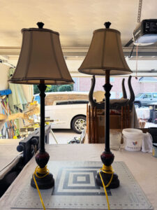$5 Buffet Lamp Set Makeover with Decoupage Paper | Confessions of a ...