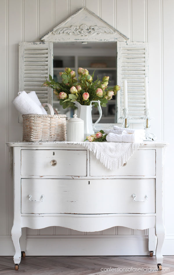 Whitewash an 80's basket