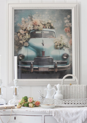 Creating new art from old frames with decoupage paper
