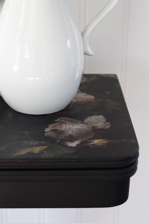 Decoupaged Table Makeover