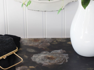 Decoupaged Table Makeover