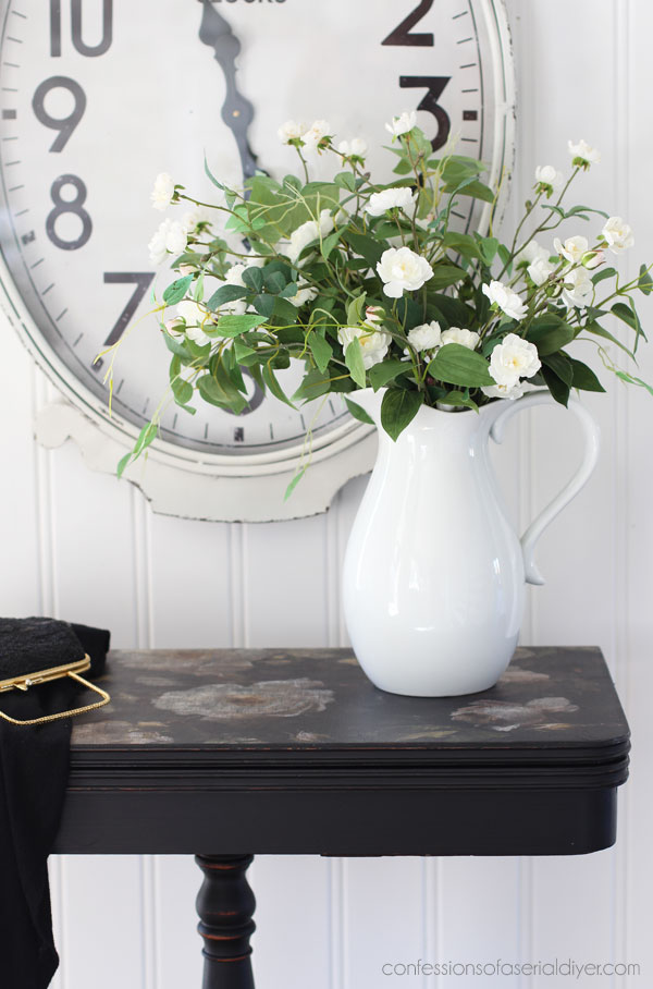 Decoupaged Table Makeover