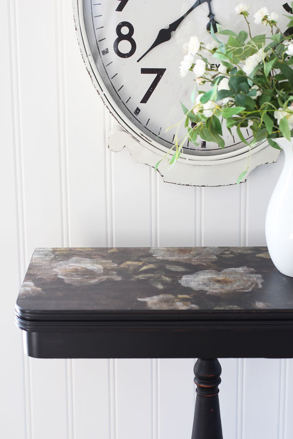 Decoupaged Table Makeover