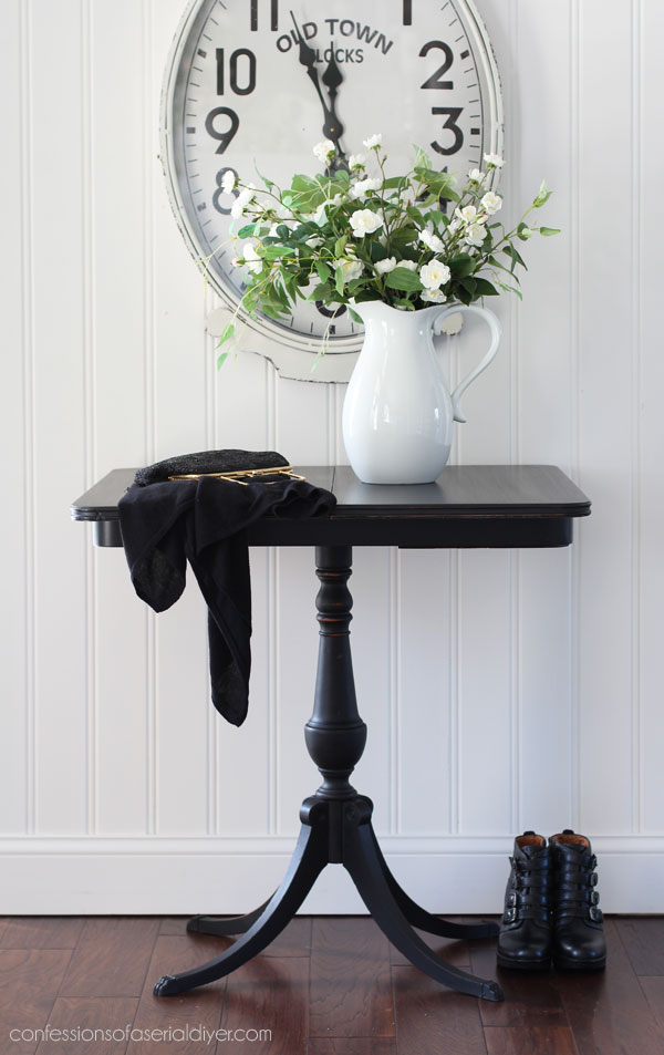Decoupaged Table Makeover