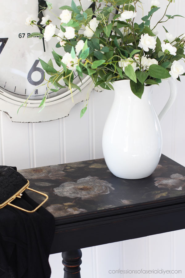 Vintage game table makeover