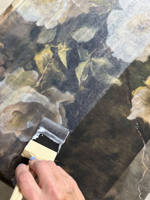 Decoupage a table top