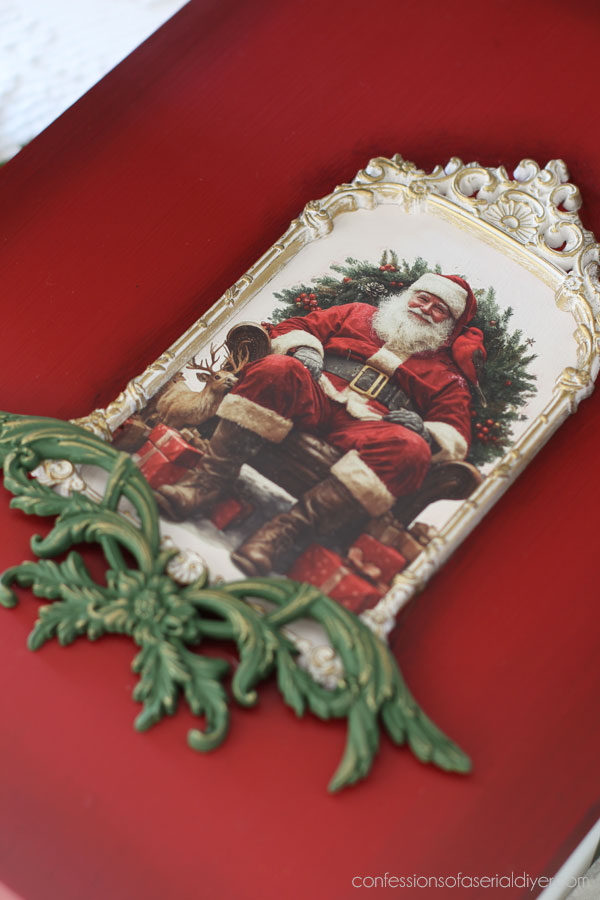Thrifty Christmas card box idea