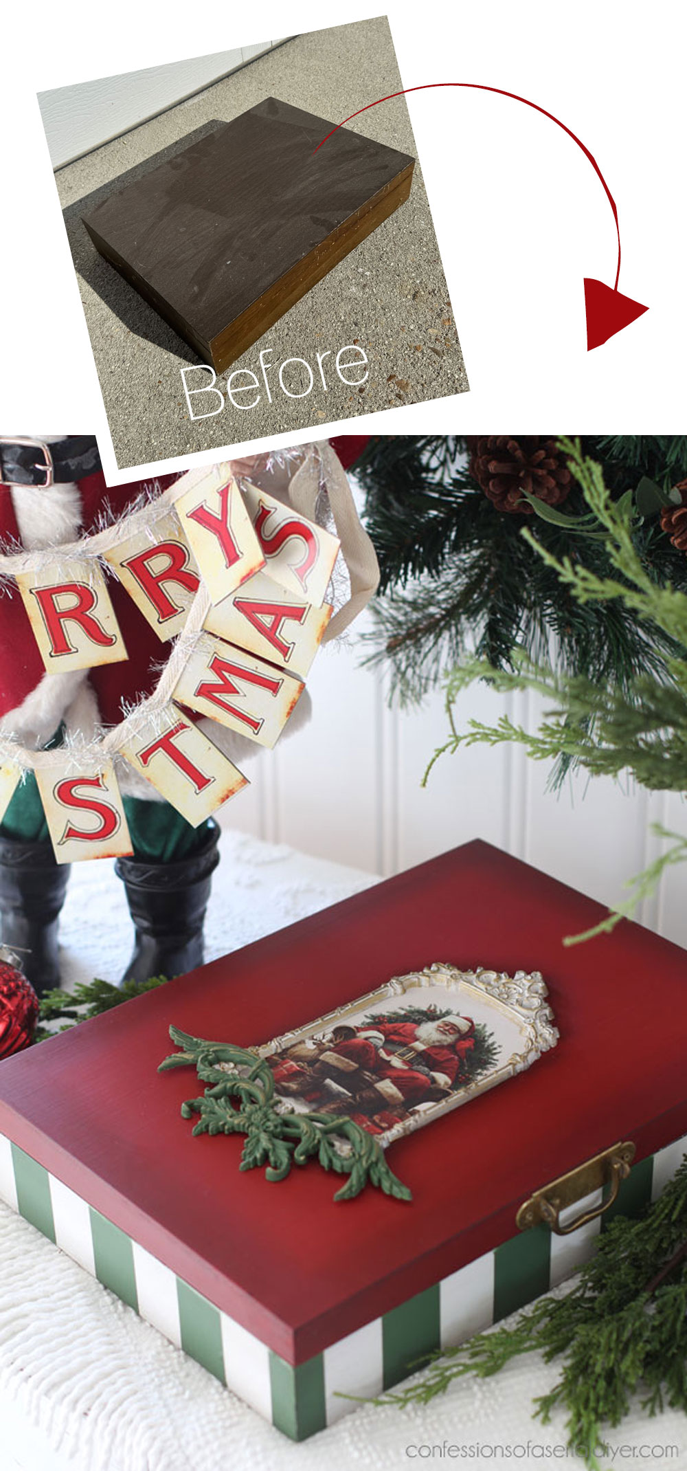 Update a flatware box for the holidays