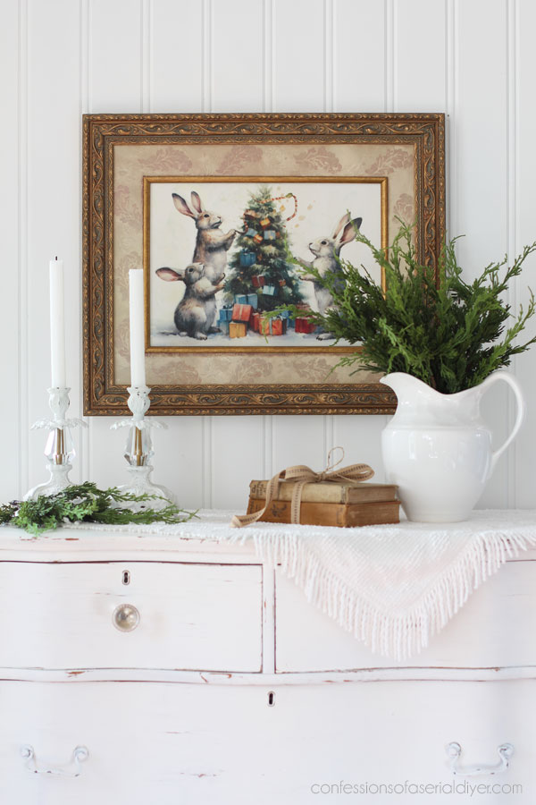 Create holiday art with decoupage paper!