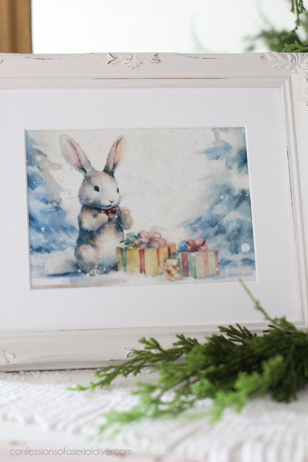 Create holiday art with decoupage paper!