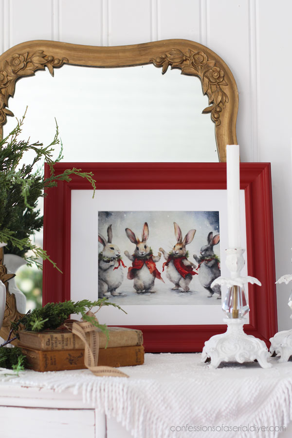 Create holiday art with decoupage paper!